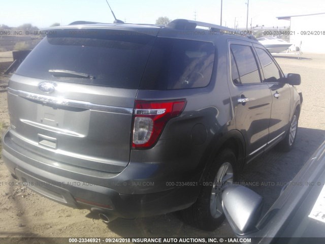 1FMHK7D88CGA41716 - 2012 FORD EXPLORER XLT GRAY photo 4