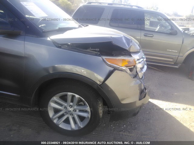 1FMHK7D88CGA41716 - 2012 FORD EXPLORER XLT GRAY photo 6