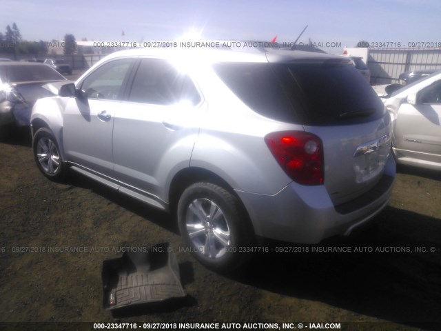 2GNFLGEK6D6425344 - 2013 CHEVROLET EQUINOX LTZ SILVER photo 3