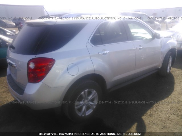 2GNFLGEK6D6425344 - 2013 CHEVROLET EQUINOX LTZ SILVER photo 4