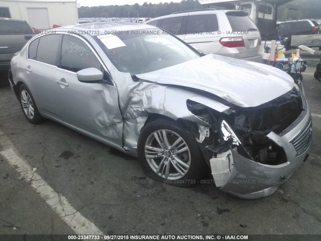 JN1DV6AR6BM450561 - 2011 INFINITI G25 SILVER photo 1