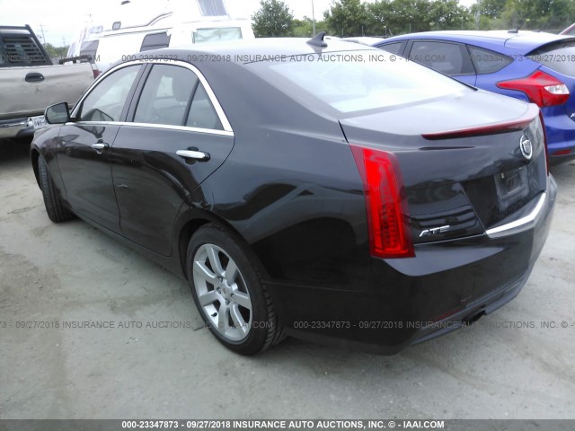 1G6AA5RA0E0101124 - 2014 CADILLAC ATS BLACK photo 3