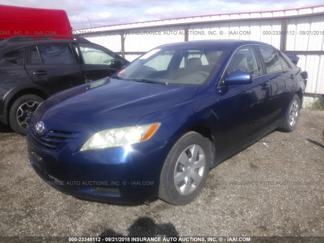 4T4BE46K38R033784 - 2008 TOYOTA CAMRY CE/LE/XLE/SE BLUE photo 2