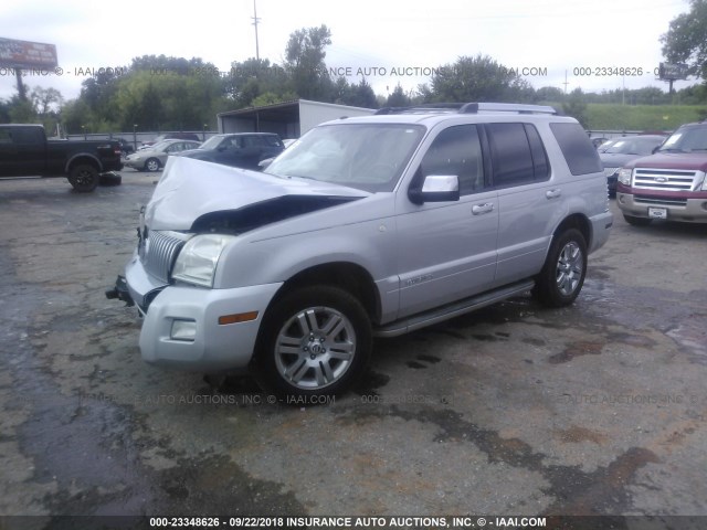 4M2EN4JE2AUJ02459 - 2010 MERCURY MOUNTAINEER PREMIER SILVER photo 2