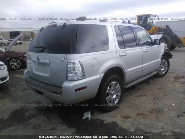 4M2EN4JE2AUJ02459 - 2010 MERCURY MOUNTAINEER PREMIER SILVER photo 4