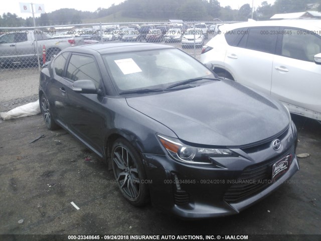 JTKJF5C71E3069478 - 2014 TOYOTA SCION TC GRAY photo 6