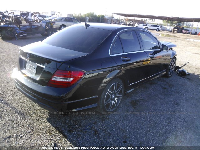 WDDGF4HB3ER304877 - 2014 MERCEDES-BENZ C 250 BLACK photo 4