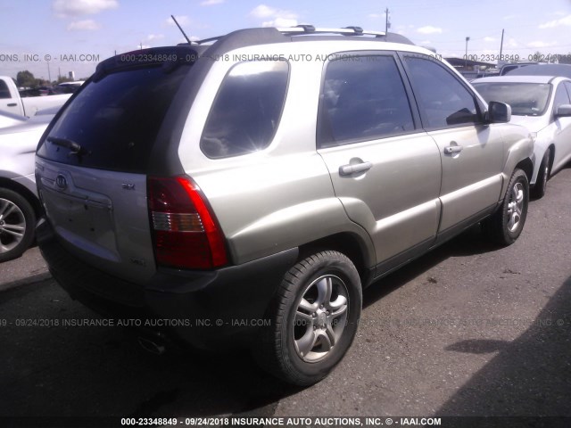 KNDJF723977358931 - 2007 KIA SPORTAGE EX/LX TAN photo 4