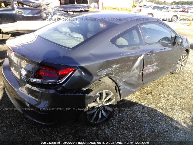 2HGFG3B01EH526775 - 2014 HONDA CIVIC EXL SILVER photo 4