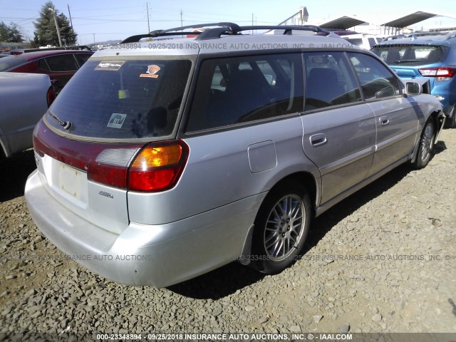 4S3BH635337301840 - 2003 SUBARU LEGACY L/L SPECIAL SILVER photo 4