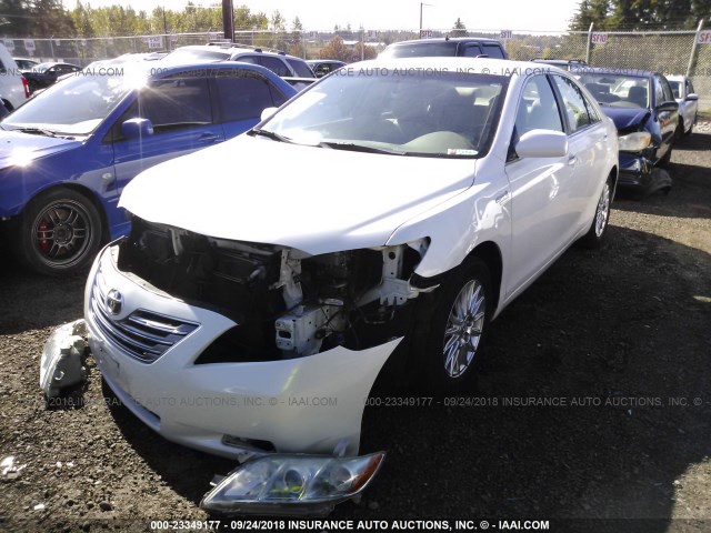 4T1BB46K17U027175 - 2007 TOYOTA CAMRY NEW GENERATION HYBRID WHITE photo 2