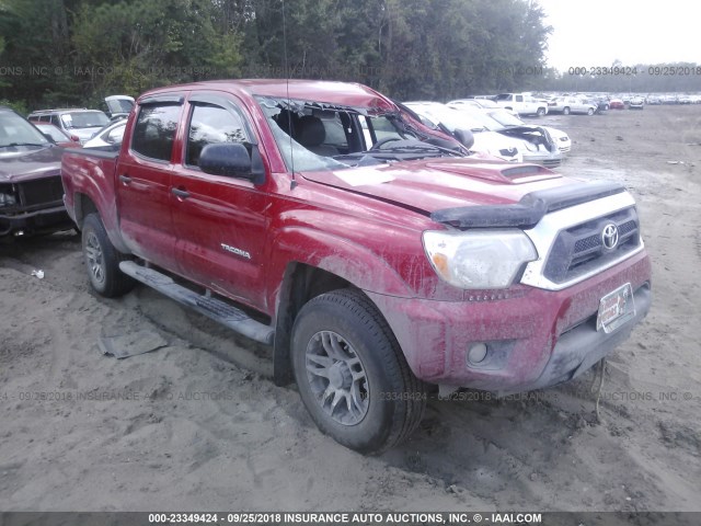 5TFJU4GN9DX037059 - 2013 TOYOTA TACOMA DOUBLE CAB PRERUNNER RED photo 1