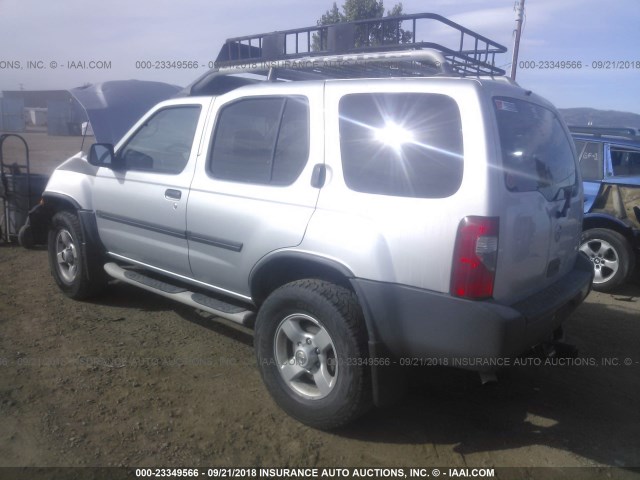 5N1ED28Y04C637194 - 2004 NISSAN XTERRA XE/SE SILVER photo 3