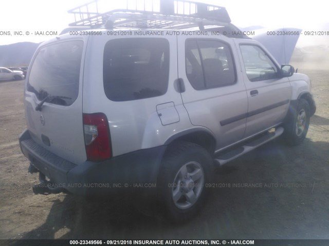 5N1ED28Y04C637194 - 2004 NISSAN XTERRA XE/SE SILVER photo 4