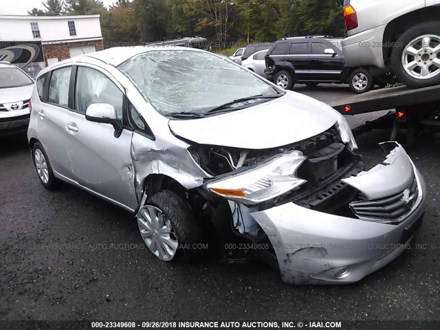 3N1CE2CP8EL380253 - 2014 NISSAN VERSA NOTE S/S PLUS/SV/SL SILVER photo 1
