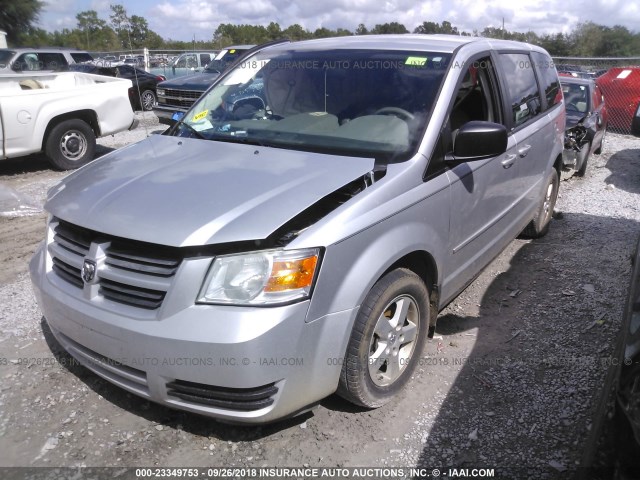 2D4RN4DE4AR101672 - 2010 DODGE GRAND CARAVAN SE SILVER photo 2