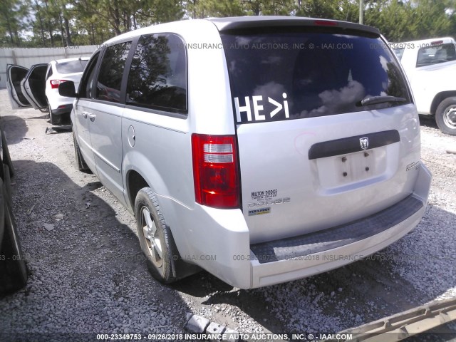 2D4RN4DE4AR101672 - 2010 DODGE GRAND CARAVAN SE SILVER photo 3