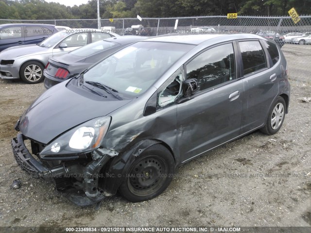 JHMGE8H38BS006017 - 2011 HONDA FIT GRAY photo 2