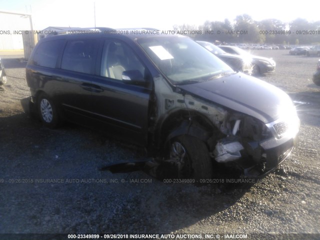 KNDMG4C78C6465804 - 2012 KIA SEDONA LX GRAY photo 1