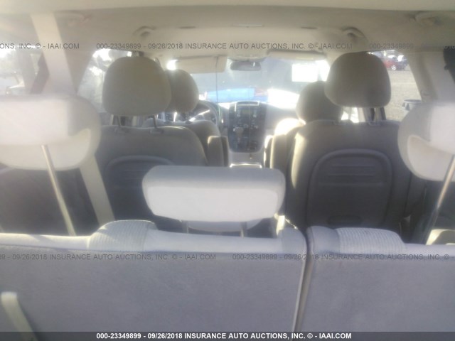 KNDMG4C78C6465804 - 2012 KIA SEDONA LX GRAY photo 8