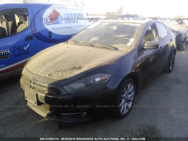 1C3CDFBA4DD303747 - 2013 DODGE DART SXT BLACK photo 2