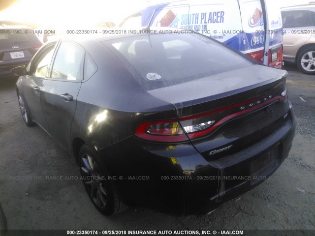 1C3CDFBA4DD303747 - 2013 DODGE DART SXT BLACK photo 3