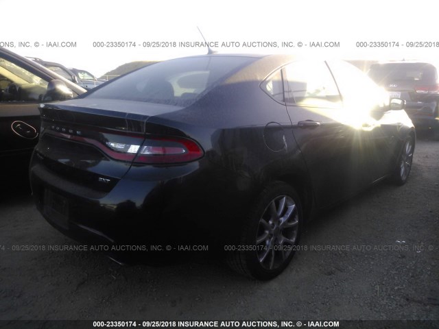 1C3CDFBA4DD303747 - 2013 DODGE DART SXT BLACK photo 4