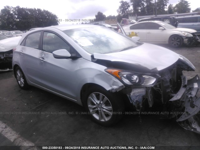 KMHD35LH1EU158737 - 2014 HYUNDAI ELANTRA GT SILVER photo 1