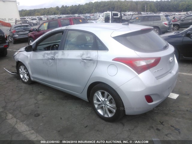 KMHD35LH1EU158737 - 2014 HYUNDAI ELANTRA GT SILVER photo 3