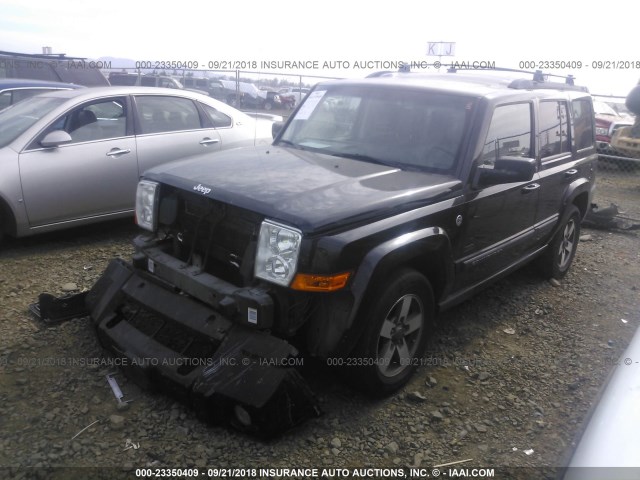 1J8HG48N58C156432 - 2008 JEEP COMMANDER SPORT BLACK photo 2