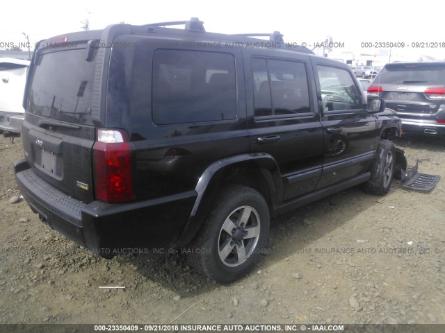 1J8HG48N58C156432 - 2008 JEEP COMMANDER SPORT BLACK photo 4