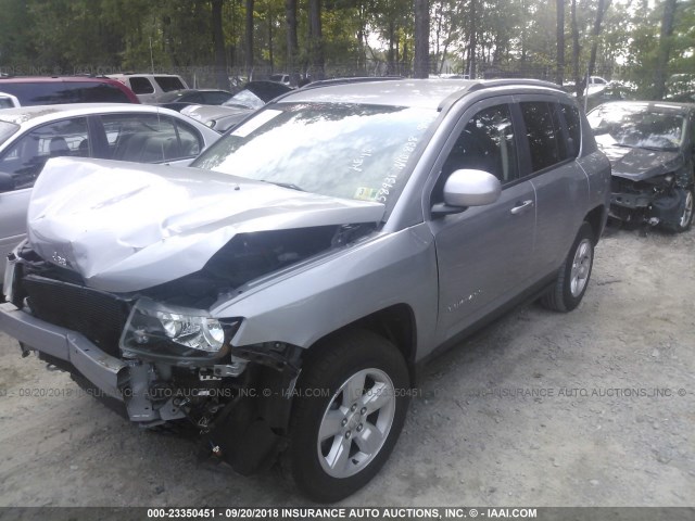 1C4NJCEA0GD773933 - 2016 JEEP COMPASS LATITUDE SILVER photo 2