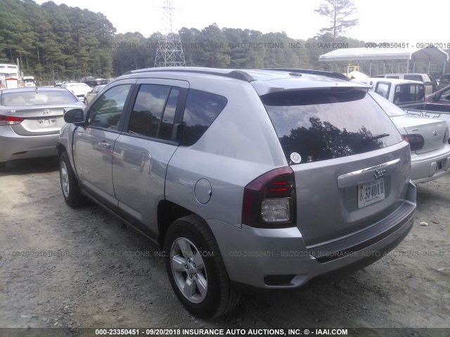 1C4NJCEA0GD773933 - 2016 JEEP COMPASS LATITUDE SILVER photo 3