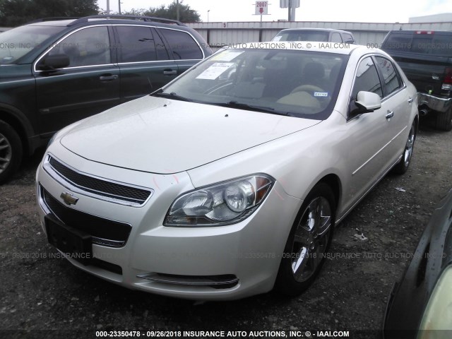 1G1ZC5E01CF319387 - 2012 CHEVROLET MALIBU 1LT WHITE photo 2