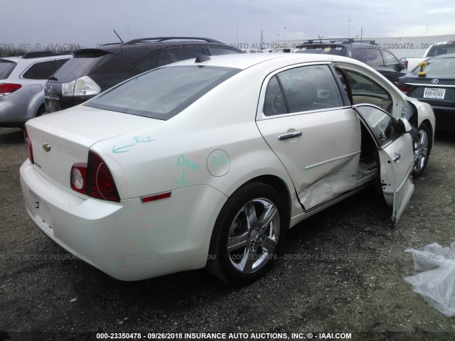 1G1ZC5E01CF319387 - 2012 CHEVROLET MALIBU 1LT WHITE photo 4