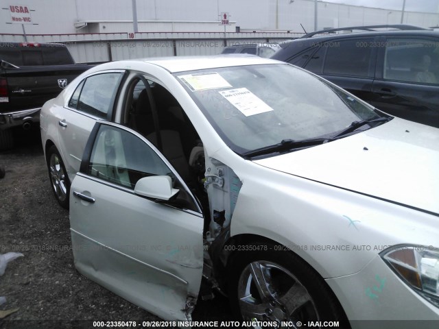 1G1ZC5E01CF319387 - 2012 CHEVROLET MALIBU 1LT WHITE photo 6