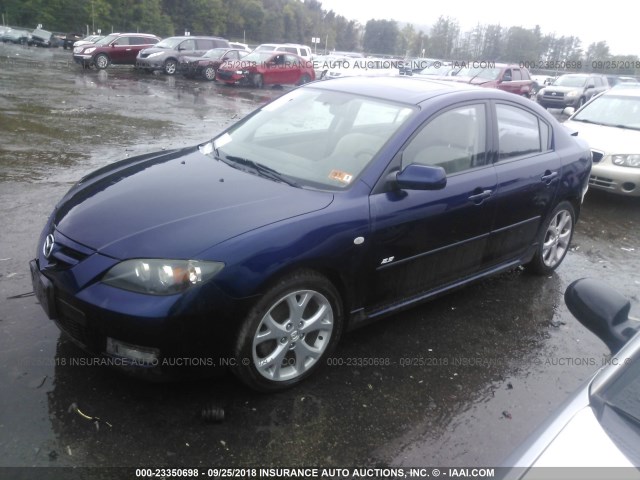 JM1BK323791217452 - 2009 MAZDA 3 S BLUE photo 2