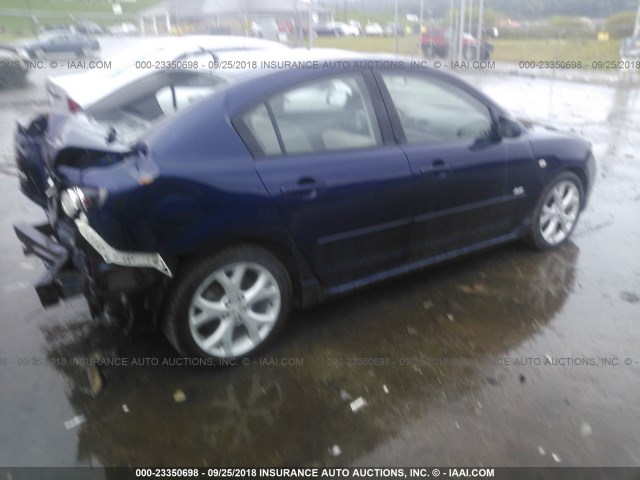 JM1BK323791217452 - 2009 MAZDA 3 S BLUE photo 4