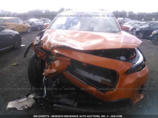 JF2GTAMC7J8299197 - 2018 SUBARU CROSSTREK LIMITED ORANGE photo 6