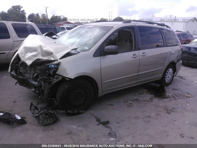 5TDZK23C39S259014 - 2009 TOYOTA SIENNA CE/LE GOLD photo 2