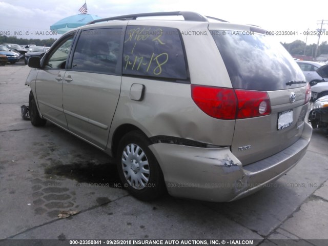 5TDZK23C39S259014 - 2009 TOYOTA SIENNA CE/LE GOLD photo 3