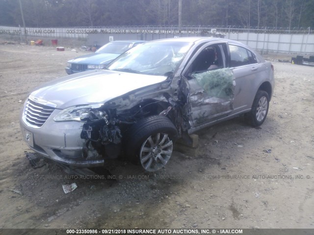 1C3CCBBG2DN528386 - 2013 CHRYSLER 200 TOURING SILVER photo 2