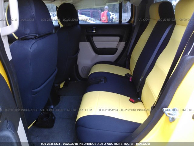 5GTDN136068141064 - 2006 HUMMER H3 YELLOW photo 8