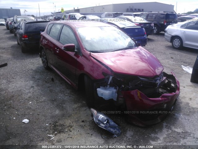 JTNKARJE8JJ559209 - 2018 TOYOTA COROLLA IM RED photo 1