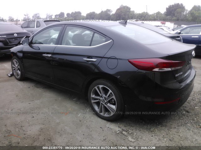 5NPD84LF0HH106965 - 2017 HYUNDAI ELANTRA SE/VALUE/LIMITED BLACK photo 3