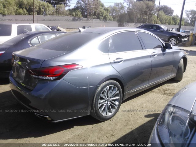 KMHGN4JE2GU143483 - 2016 HYUNDAI GENESIS 3.8L GRAY photo 4