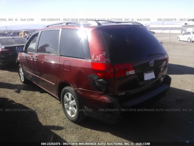 5TDZA23C44S178048 - 2004 TOYOTA SIENNA CE/LE RED photo 3