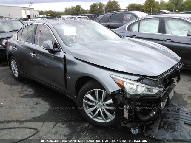 JN1CV7AR8GM253223 - 2016 INFINITI Q50 PREMIUM GRAY photo 1