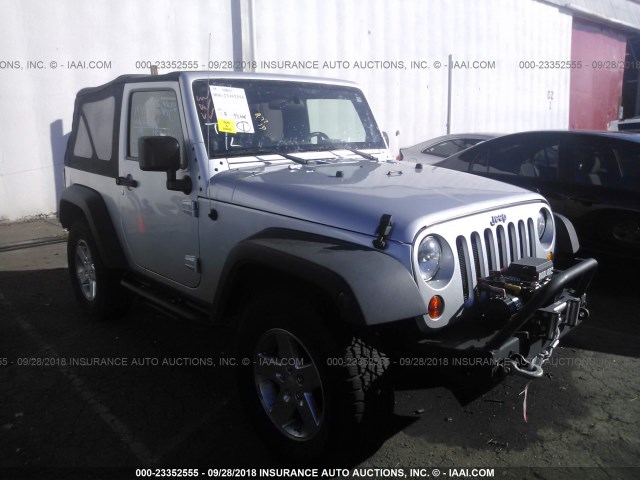 1J4FA24119L766850 - 2009 JEEP WRANGLER X SILVER photo 1