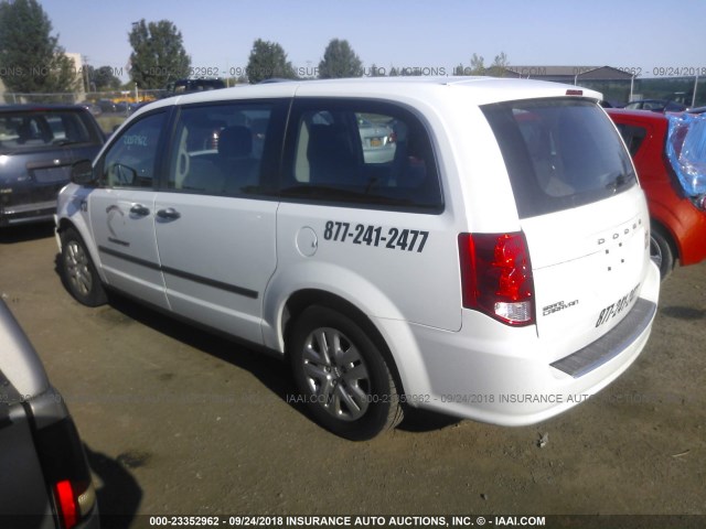 2C4RDGBG5GR398465 - 2016 DODGE GRAND CARAVAN SE WHITE photo 3